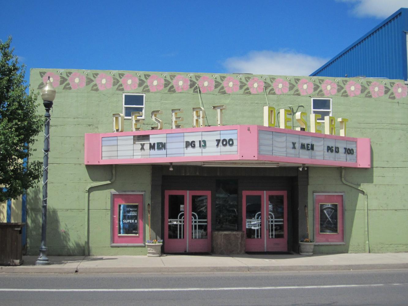 Desert movie theater in Burns.