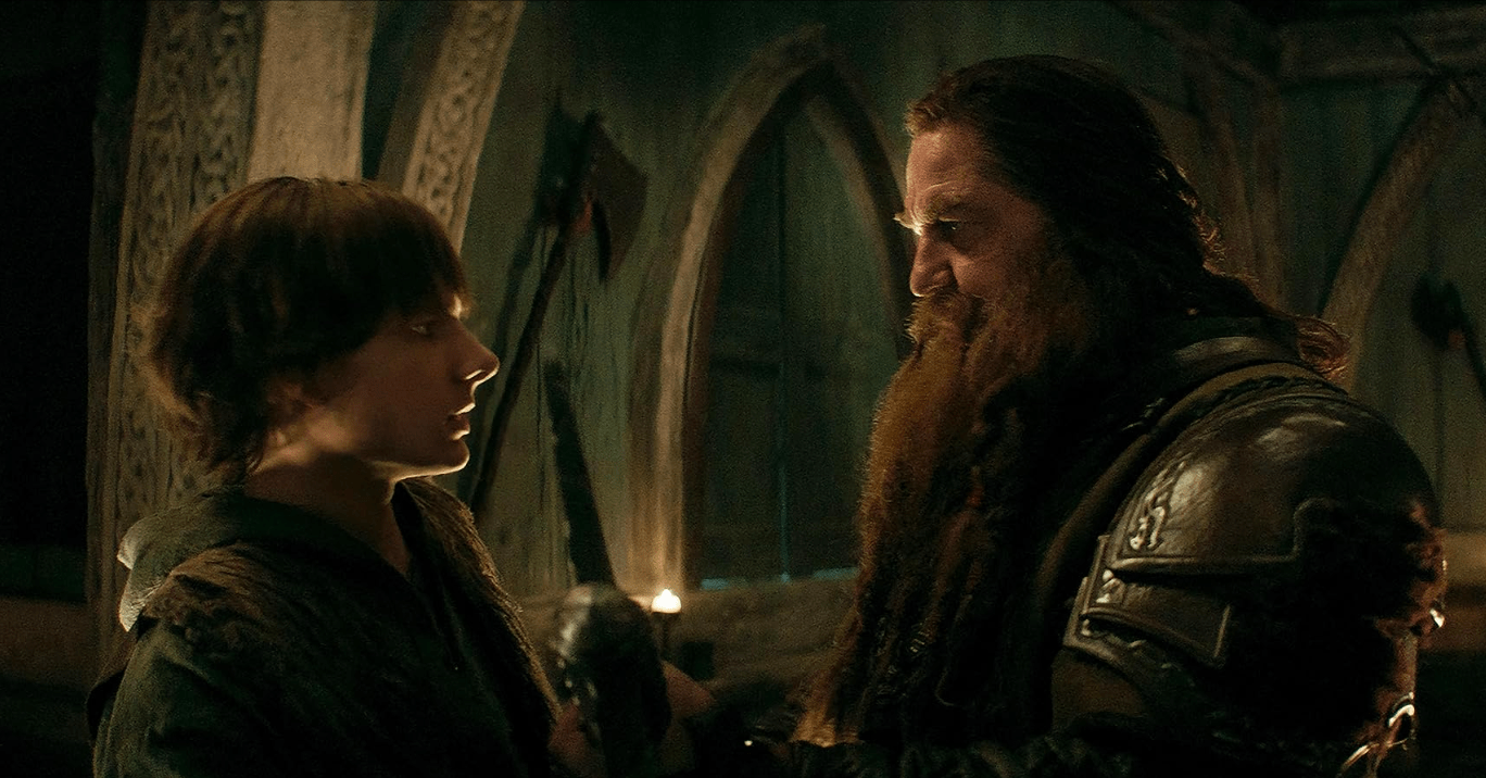 Gerard Butler and Mason Thames in How to Train Your Dragon