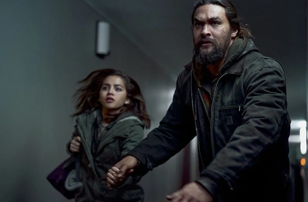 Adria Arjona and Jason Momoa in Sweet Girl